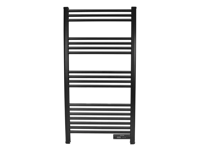 Portasciugamani nero con timer 500W