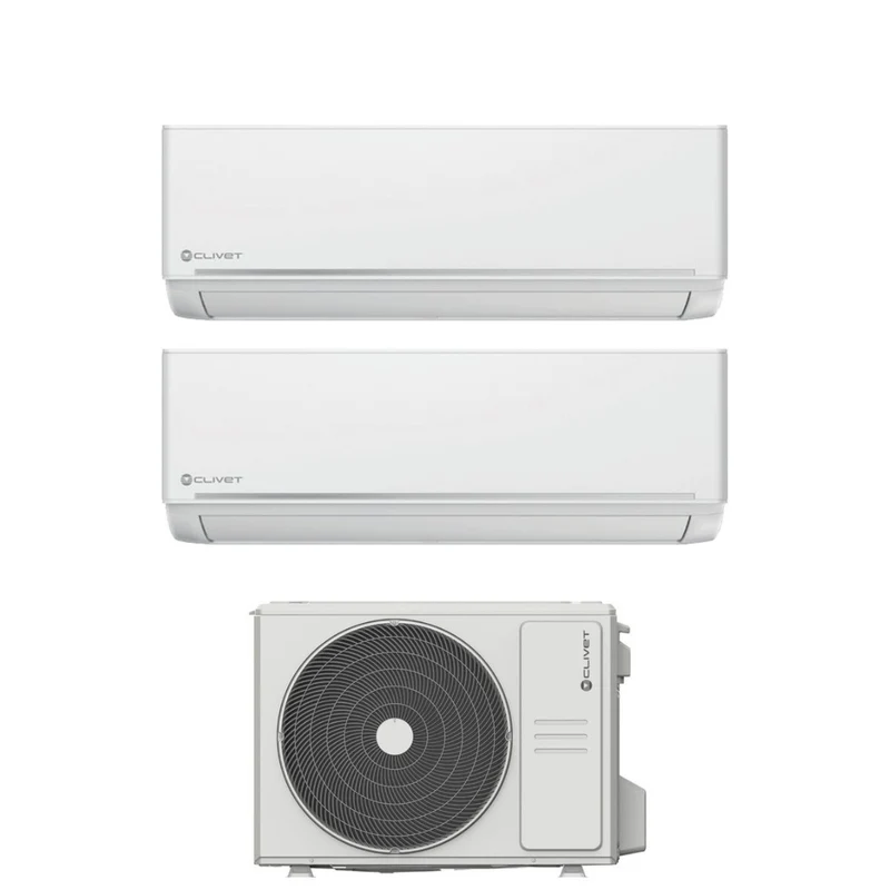 Condizionatore Dual Split Clivet EZCool 12+12 con MU2-Y53M R-32 Wi-Fi Optional