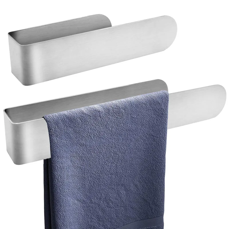 Due pezzi 20cm +30cm Portasciugamani Adesivo, HASA zone Senza Trapano Set Porta Asciugamani Bagno con Acciaio Inox SUS 304