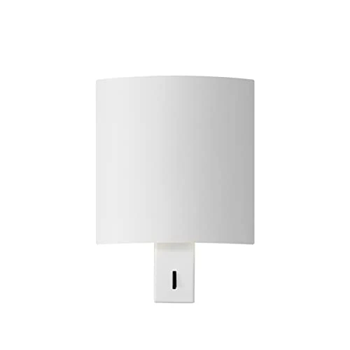 DAWALIGHT Lampade da Parete per Interni Moderne 6W 3000K LED Luce con Interruttore Design di Piastrelle Cinesi Illuminazione a Parete per Soggiorno Camere da letto Corridoio Ufficio, Alluminio, Bianco