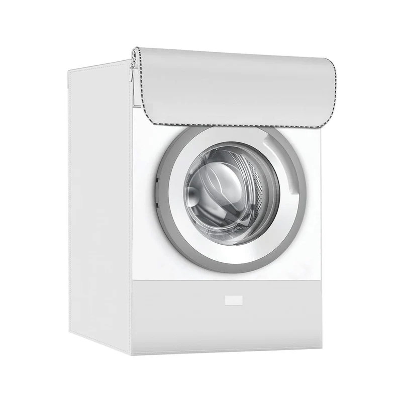 Coprilavatrice da Esterno Impermeabile, Copri Lavatrice da Interno Addensato Resistente, Copri Asciugatrice Esterni con Apertura Anteriore, Coprilavatrice da Protezione Solare 60 * 65 * 85 CM