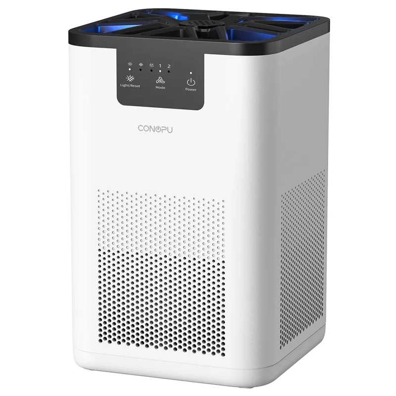 CONOPU Purificatore Aria Con Filtro HEPA H13, per camera da letto domestica, Air Purifier con filtrazione a 3 stadi, Depuratore Aria con Funzione di Aromaterapia