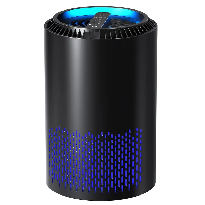 CONOPU Purificatore D'aria, Air Purifier Portable HEPA H13 Filtro, Purificatore Aria Portatile Elimina Odori, Timer, per Camera Da Letto, Bagno, Soggiorno, Seminterrato, nero