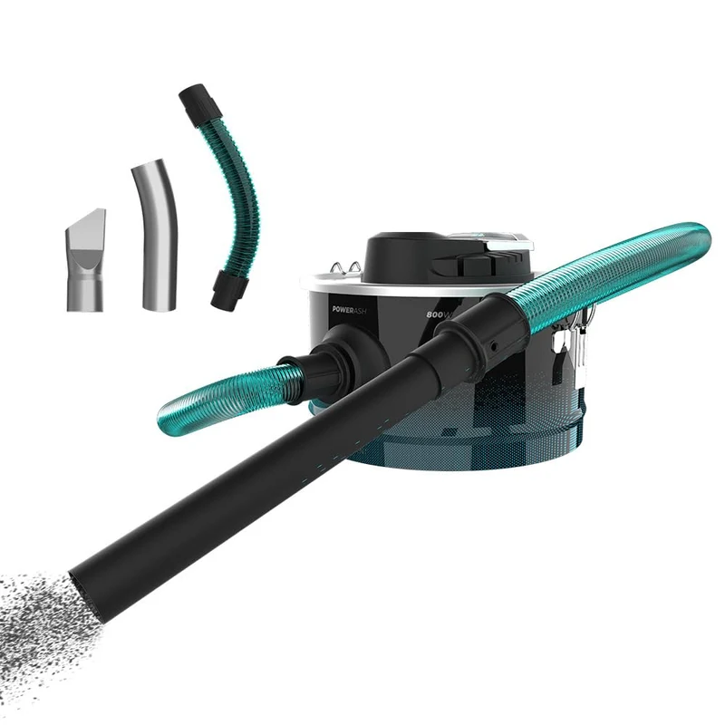 Cecotec Aspirapolvere per Cenere Compatto da 10 L Conga Ash 2000 Compact. 800 W, Ugello in Alluminio e Tubo di Aspirazione Resistente con Rivestimento Metallico, 4 m di Raggio d'Azione