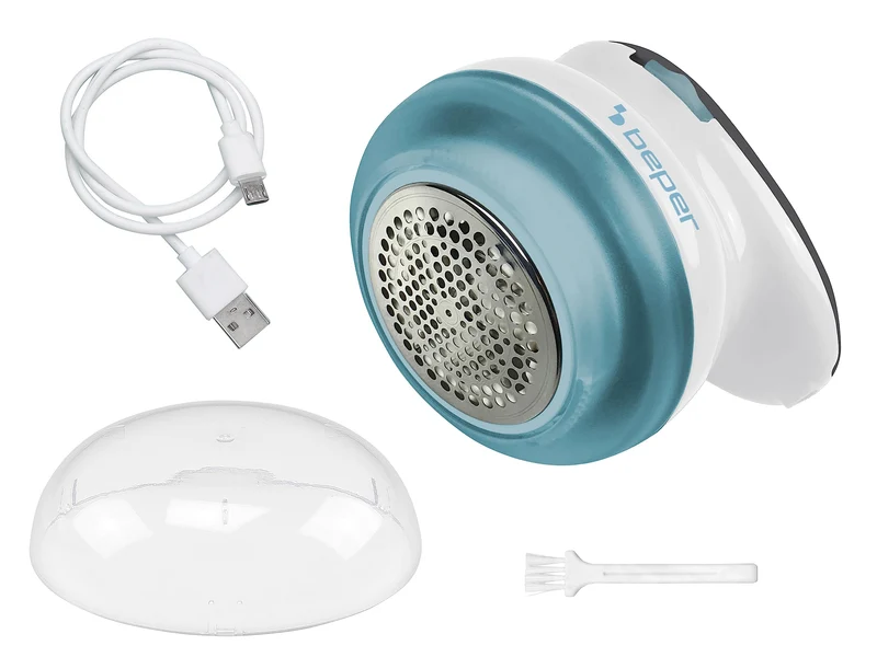 Beper Levapelucchi Ricaricabile USB, Autonomia fino a 40 minuti, Rimuove pelucchie e nodi, Lame in acciaio, Potente e Sicuro