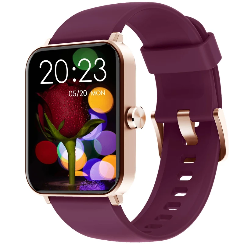 ZOSKVEE 1,69" Smartwatch Uomo Donna, Orologio smartwatch con Notifica Messaggio e Chiamata, Cardiofrequenzimetro SpO2 Contapassi Sonno, Orologio Fitness per Android iOS