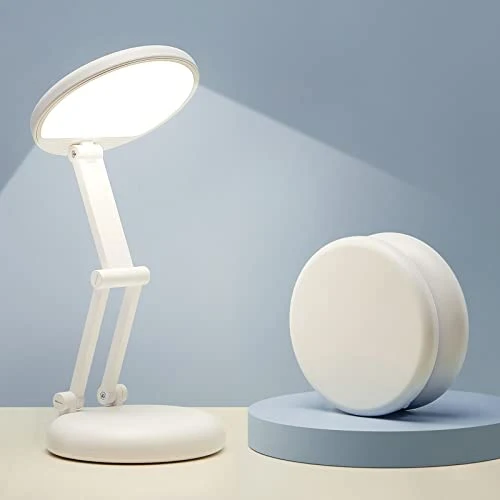 One Fire Lampada da Tavolo senza Fili, Lampada da Scrivania Ricaricabile & Portatile, Lampada da Scrivania senza Fili 8 Luminosità, Lampada LED Abat Jour senza Fili,Lampada da Comodino senza Fili, LED