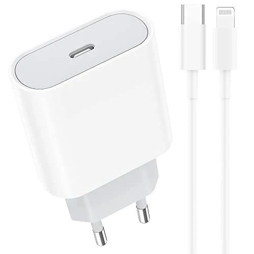Caricatore Rapido USB C 20W with 2M Cavo for iPhone 14/14 Pro/ 14 Pro Max/ 14 Plus/ 13/12/11/XS/XR/X/8, AirPods, Sakahyro USBC Caricabatterie Spina Adattatore Alimentatore Presa Carica Muro Ricarica