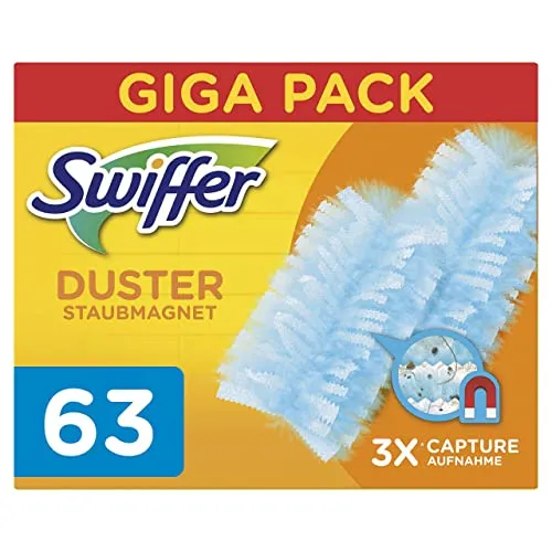 Swiffer Duster Ricariche per Piumino Catturapolvere, 63 Pezzi