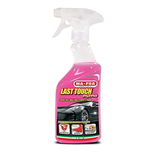 Ma-Fra, Last Touch Express, Cera Liquida per Carrozzeria Auto, Azione Pulente e Protettiva, Effetto Specchio, Effetto Seta, Non Unge, 500 ml