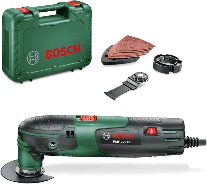 Bosch Home and Garden PMF 220 CE Utensile Multifunzione, W, 220 V, Schwarz, Grün