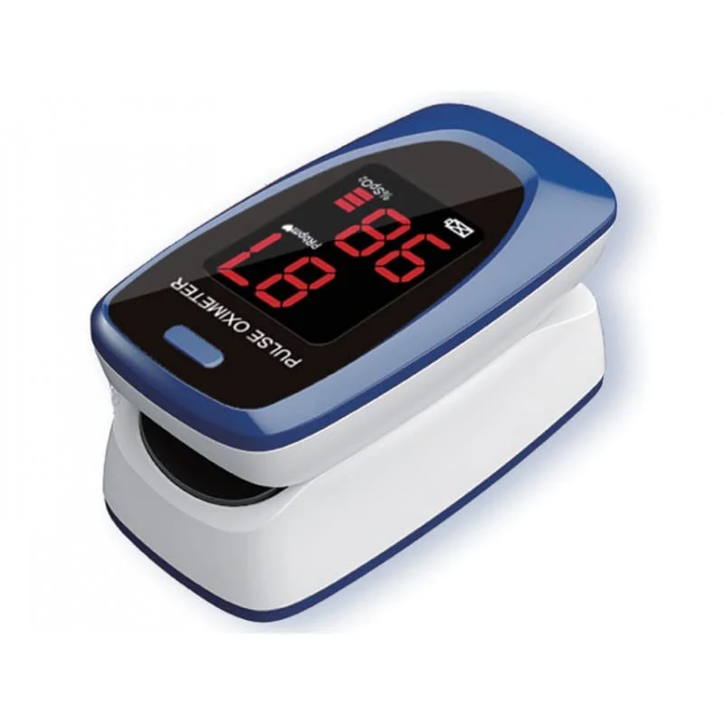 Gima SATURIMETRO OXY-2, Pulsoximetro da Dito, Portatile, Professionale, Rileva Saturazione e Battito, 2 Pile AAA incluse, Allarmi Visivi e Acustici, Display LED, Lingue GB, FR, IT, ES, PT - 35072