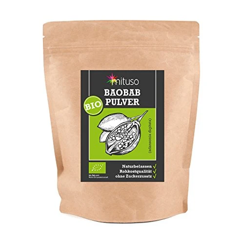 Mituso Polvere di Baobab Biologico Mituso, 1 Confezione (1 X 500G) - 2500 g