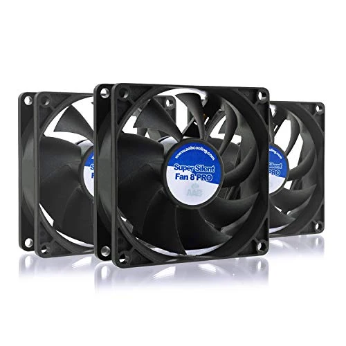 AAB Cooling Super Silent Fan 8 PRO - Una Silenziosa e Molto 80mm - 3 Pezzi