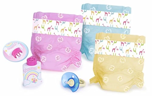 Famosa 700009027 - Nenuco Pannolini Colorati marrone