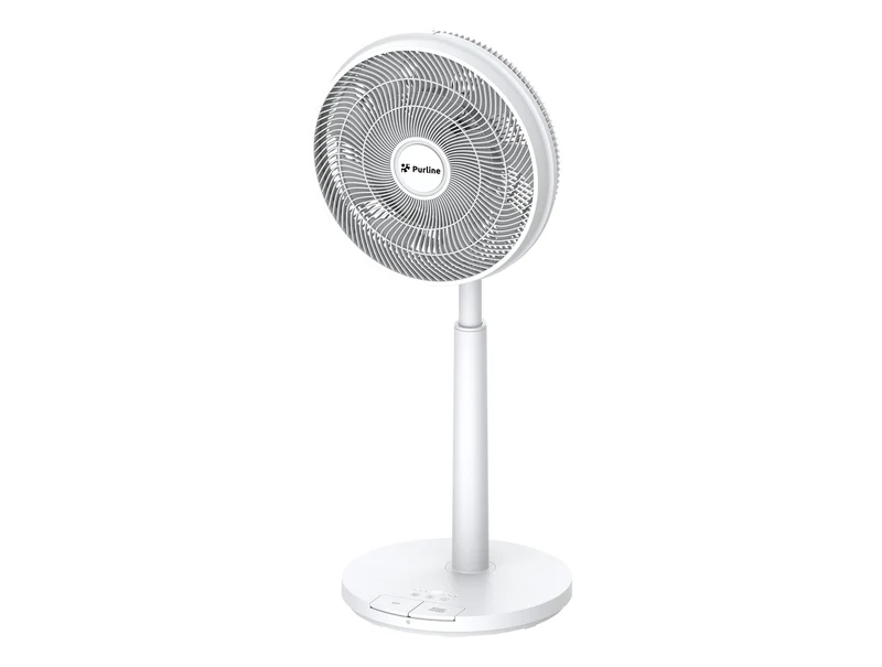Ventilatore da pavimento CC con batteria e 9 pale