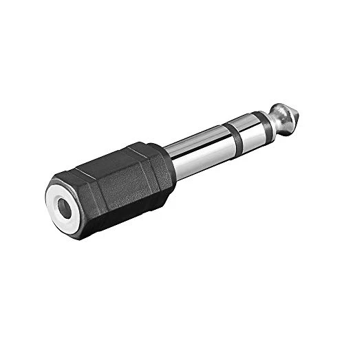 Goobay 11100 Adattatore cuffie; jack AUX da 6 35 mm a 3 5 - Spina 6 35 mm...