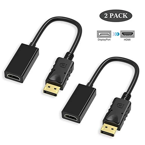 ABLEWE Cavo Displayport a HDMI 1080p,Adattatore DP a HDMi Cable 2 pezzi