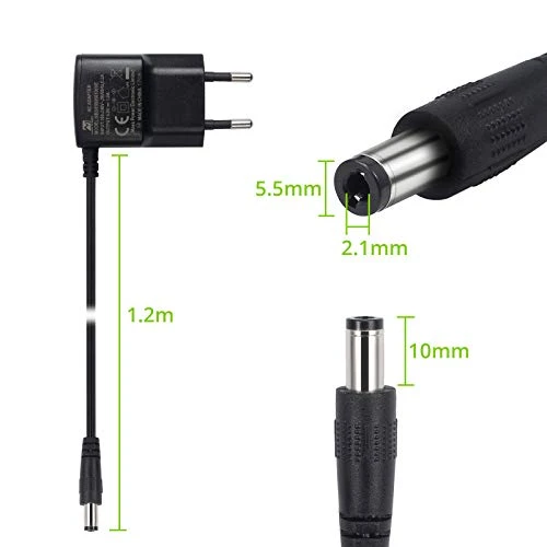 LiNKFOR Adattatore di Alimentazione 5V 1A 5.5x2.1MM Alimentatore...