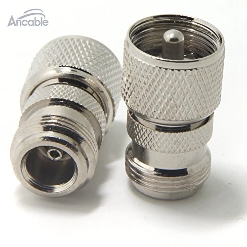Ancable confezione da 2 Connettore UHF/PL-259 maschio a femmina N