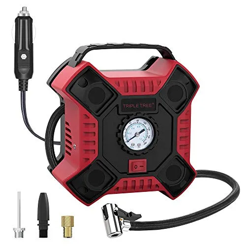 TRIPLE TREE 12V Compressore Aria Portatile Auto,Gonfiatore...