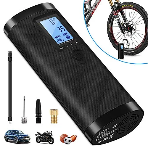 VEEAPE - Pompa elettrica digitale per pneumatici con batteria da 2000 mAh,...