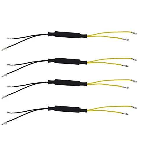 4 adattatori di resistenza per frecce a LED moto, scooter, quad, 12 V