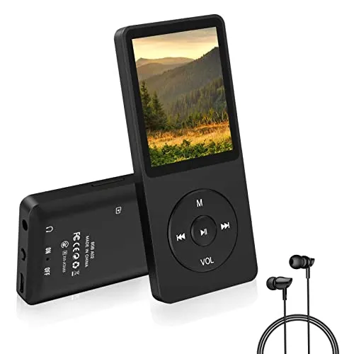 ZHITING 8GB MP3 Player,Lettore MP3,Lossless HiFi Musicale mp3 Lettore,Schermo 1,8" Lettore Musicale,Slot TF Fino a 128 GB