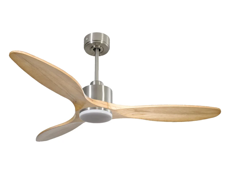 Ventilatore da soffitto Reversibile Termostato Dimmabile Wifi Motore CC Tetti inclinati Telecomando Luce a tre toni Hypersilence Memoria