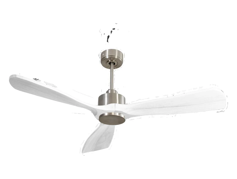 Ventilatore da soffitto Reversibile Termostato Wifi Motore CC Tetti inclinati Telecomando Hypersilence Memoria FullWood Shopify Vendible (AUTOMATICO)