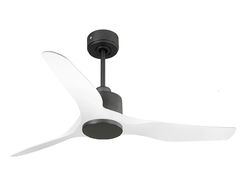 Ventilatore da soffitto Reversibile Termostato Wifi Motore CC Tetti inclinati Telecomando Adattatore 2/3 lame Hypersilence Memoria