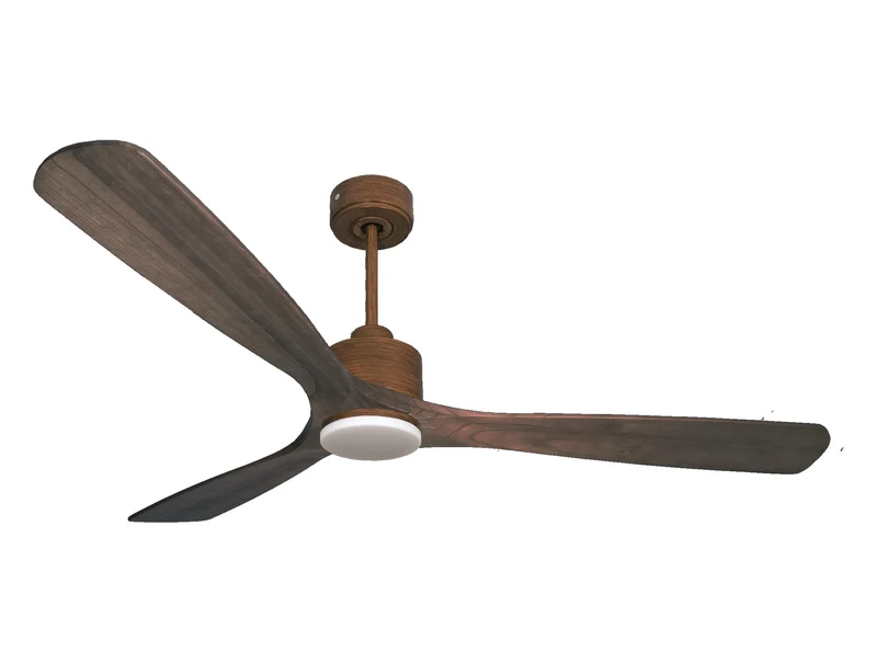 Ventilatore da soffitto Reversibile Termostato Dimmabile Wifi Motore CC Tetti inclinati Telecomando Luce a tre toni Memoria