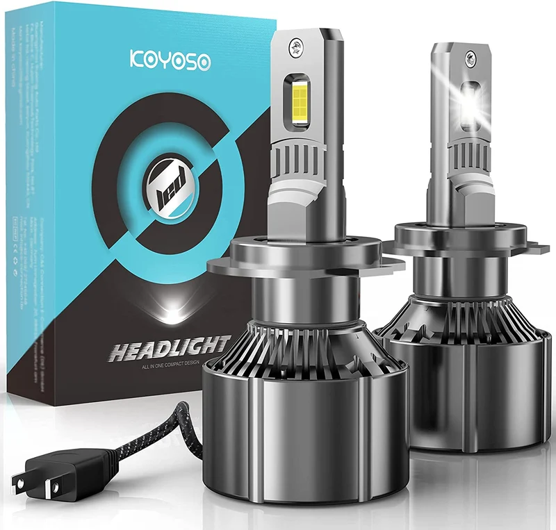 KOYOSO Lampadine H7 LED 110W 19000 LM 6500K Bianco Per 12V Auto