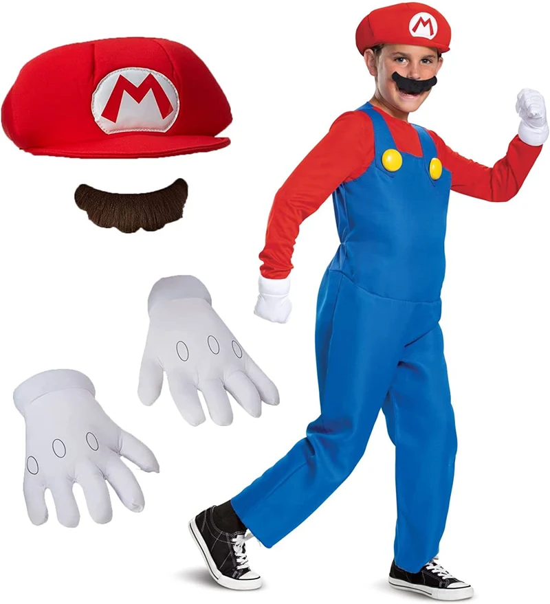 Super Mario Bros DISK10772K Deluxe Super Costume Bambini Nintendo, Medium