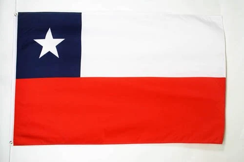 AZ FLAG Bandiera Cile 150x90cm - Gran Bandiera CILENA 90 x 150 cm Poliestere Leggero - Bandiere