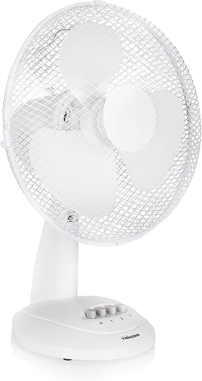 Tristar Ventilatore da Tavolo VE-5930, 40 W, Plastica, Bianco