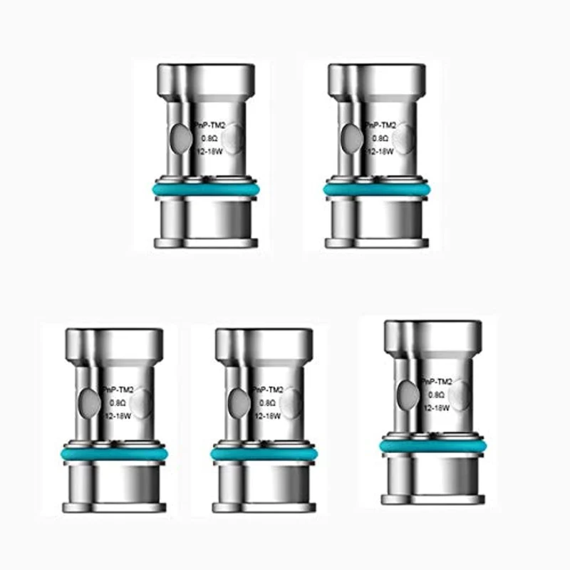 VOOPOO Coil Pnp-tm2 Bobina Da 0,8ohm Per Vinci R X Drag X S Argus Gt Argus Air V.suit (Pz), Acciaio, 5 Unità
