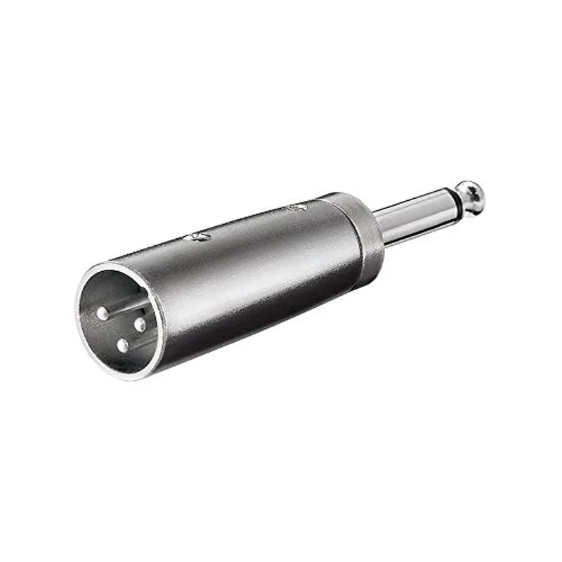 Goobay 27452 Adattatore XLR, Connettore Jack AUX Mono da 6.35mm a Connettore XLR