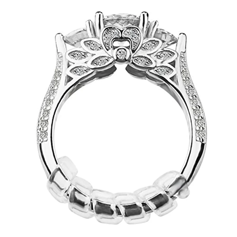 Regolatore di dimensioni dell'anello con stoffa per lucidatura di gioielli per anelli larghi, set di 12, 3 dimensioni: 2mm / 3mm / 4mm
