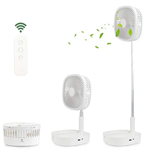 Ventilatore da Tavolo Portatile, Pavimento Regolabile in...