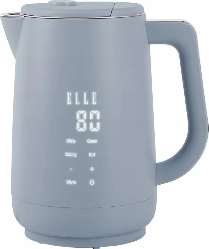 ELLE Panache 1.7L Digital Kettle Blu – Bollitore Digitale Touch con Programmi per Tè