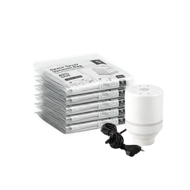 Set Travel Smart - Sottovuoto pro con pompa elettrica da viaggio + sacchetti