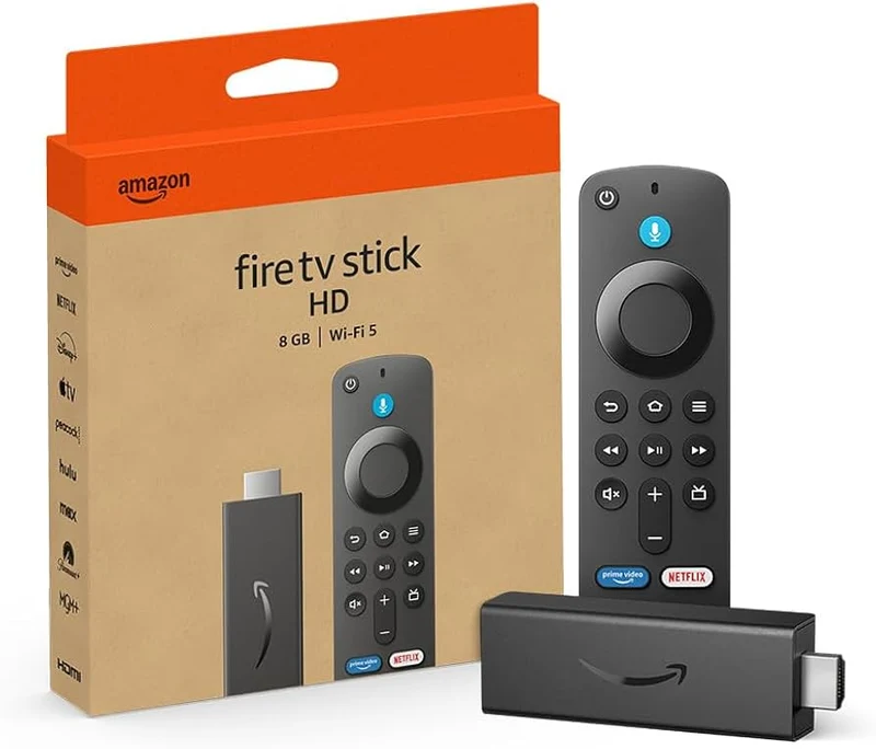 Amazon Fire TV Stick HD | TV gratuita e in diretta, telecomando vocale Alexa, controlli per Casa Intelligente, streaming HD