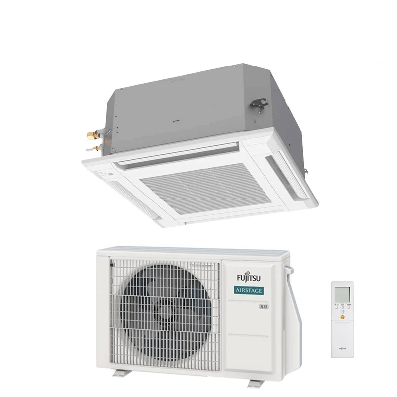 Condizionatore a Cassetta Fujitsu KV Eco 14000 Btu AUXG14KVLA R-32 Wi-Fi Optional con Griglia e Telecomando