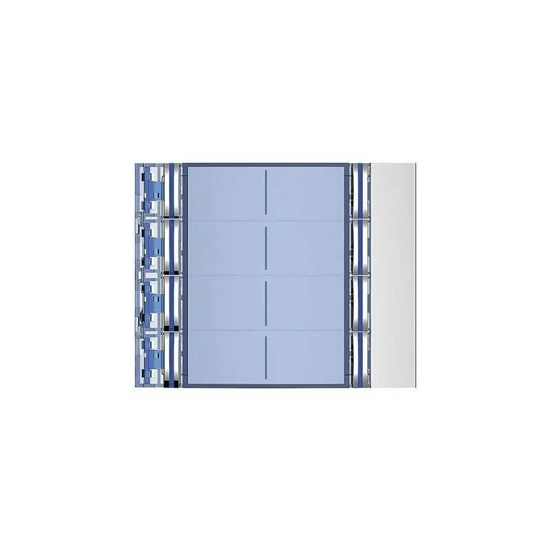 BTICINO 352181 - Frontale 8 pulsanti su colonna doppia finitura Allmetal