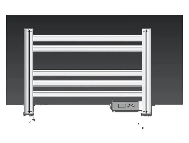 Scaldasalviette elettrico compatto cromato 100W