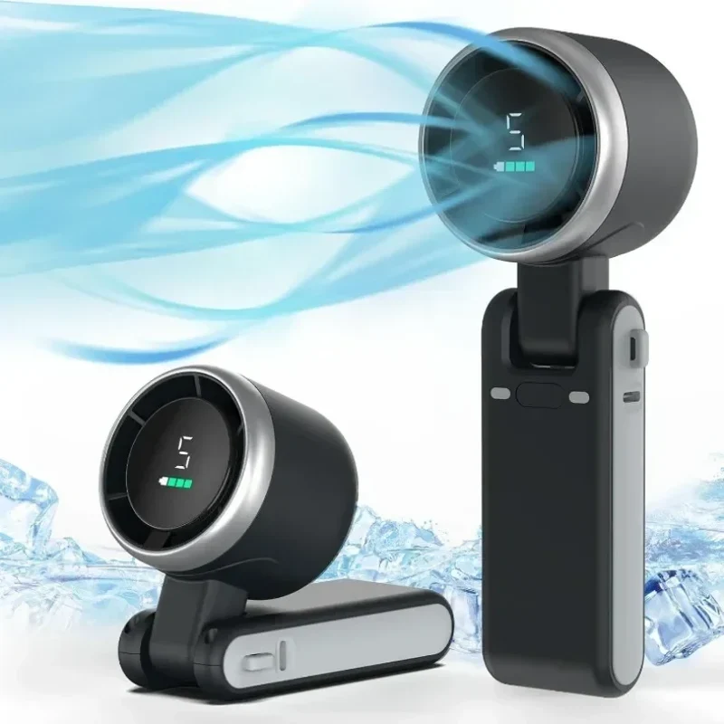 Portable Fan Neck Handheld Rechargeable Clip-On Mini Fan