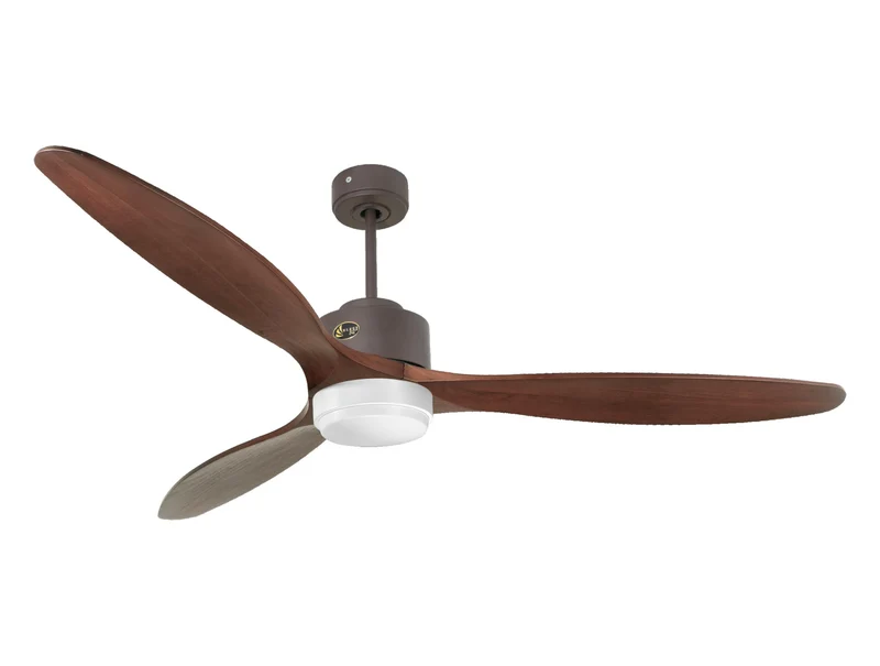 Ventilatore da soffitto Reversibile Termostato Dimmabile Wifi Motore CC Tetti inclinati Telecomando Luce a tre toni Hypersilence Memoria