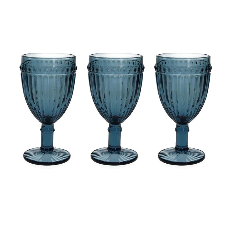 Set 3 Calici Blu Linea Dorico Tognana