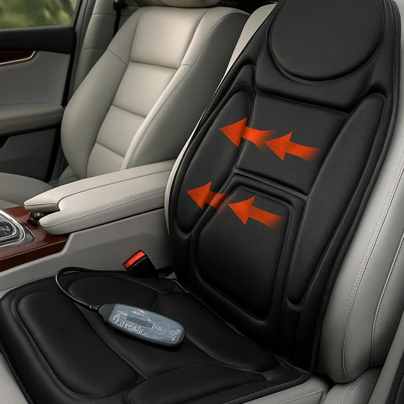 Massage Seat Car Heated Back Cushion Multi Zone Chair Pad